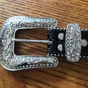Sparkly Leather Belt